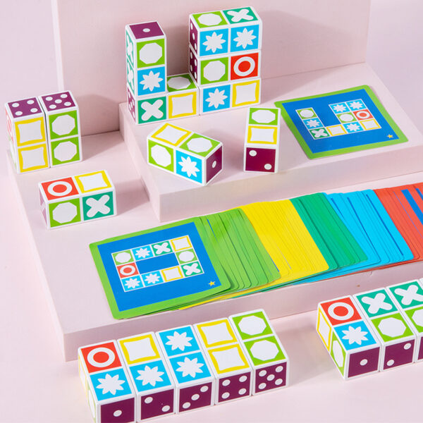 Children's Space Logical Thinking Matching Geometric Game Puzzle Children's Interactive Learning Educational Toys - Image 3