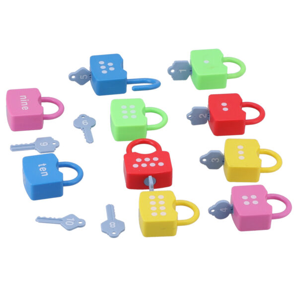 Learning Locks Alphabet Toys Educational Learning Locks Counting Toys Set for KidsNumber - Image 5