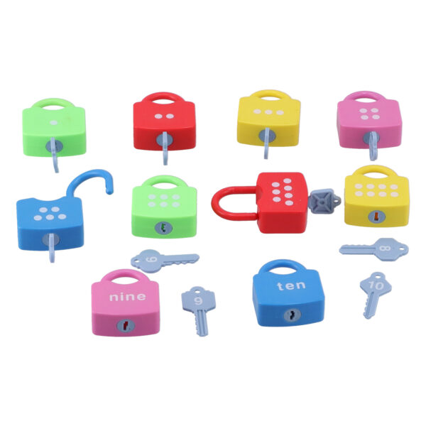 Learning Locks Alphabet Toys Educational Learning Locks Counting Toys Set for KidsNumber - Image 7