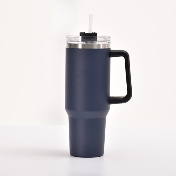 40oz Stainless Steel Thermos Cup Fashion Simple Handle Large Ice Cup - Image 9