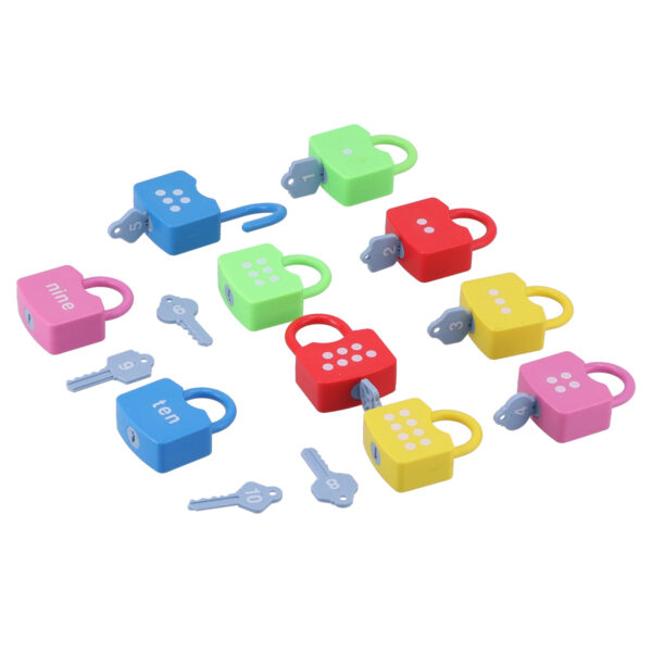 Learning Locks Alphabet Toys Educational Learning Locks Counting Toys Set for KidsNumber - Image 2