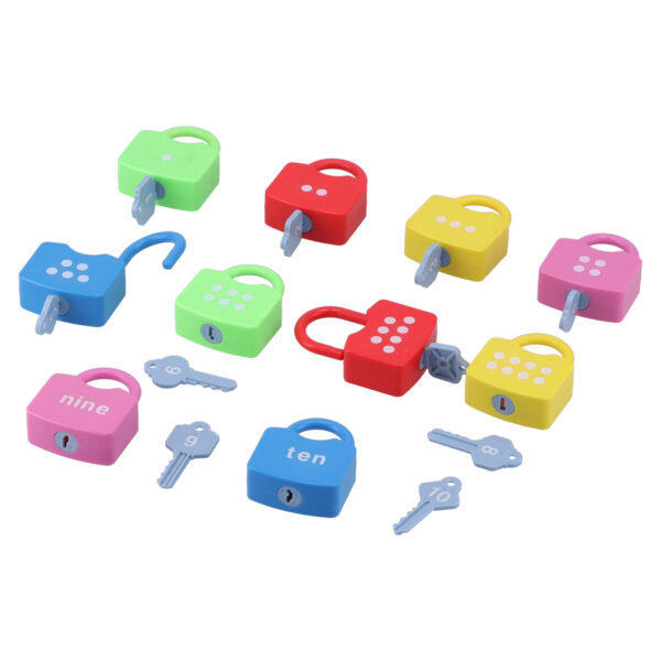 Learning Locks Alphabet Toys Educational Learning Locks Counting Toys Set for KidsNumber - Image 10