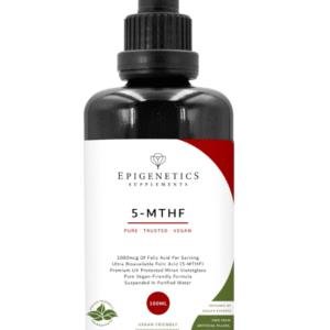 5-MTHF 100ml | High Strength Folate as 5-Methyltetrahydrofolate Vitamin B9 Liquid Drops 1000mcg | Methylfolate Made in UK & Vegan Friendly | Over 4 Months Supply