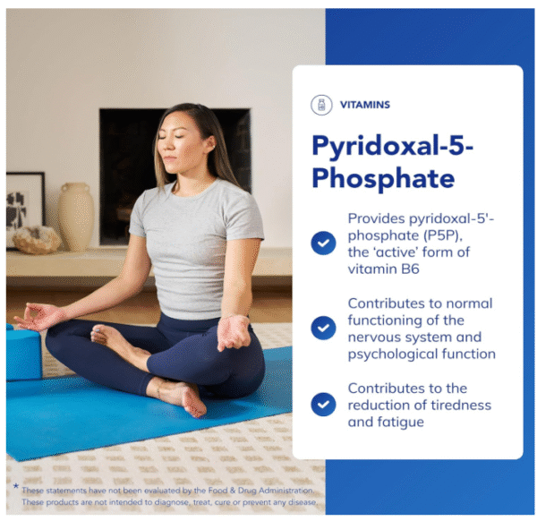 Pure Encapsulations - P5P 50 - Activated Vitamin B6 - Pyridoxal-5'-Phosphate Tiredness and Fatigue Supplement - 60 Capsules - Image 2