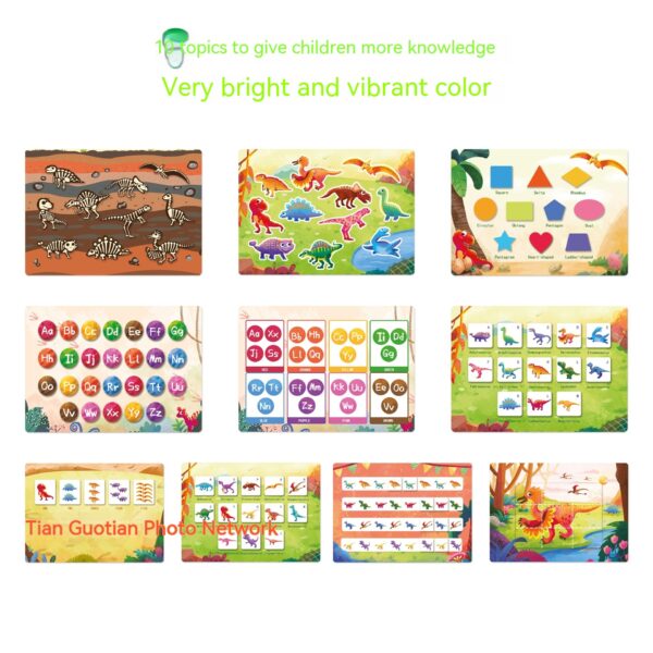 Dinosaur Theme Busy Book Busy Book Children's Toy Book Early Education - Image 2