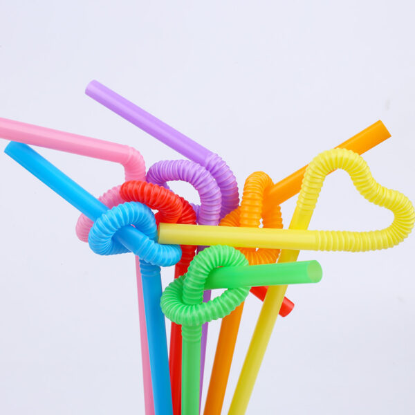 Disposable Plastic Straw Bending DIY Shape Straw Creative Straw - Image 3