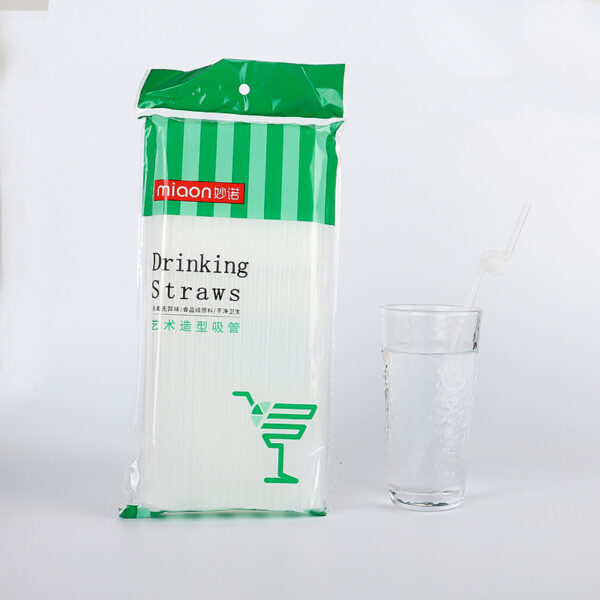 Disposable Plastic Straw Bending DIY Shape Straw Creative Straw - Image 9